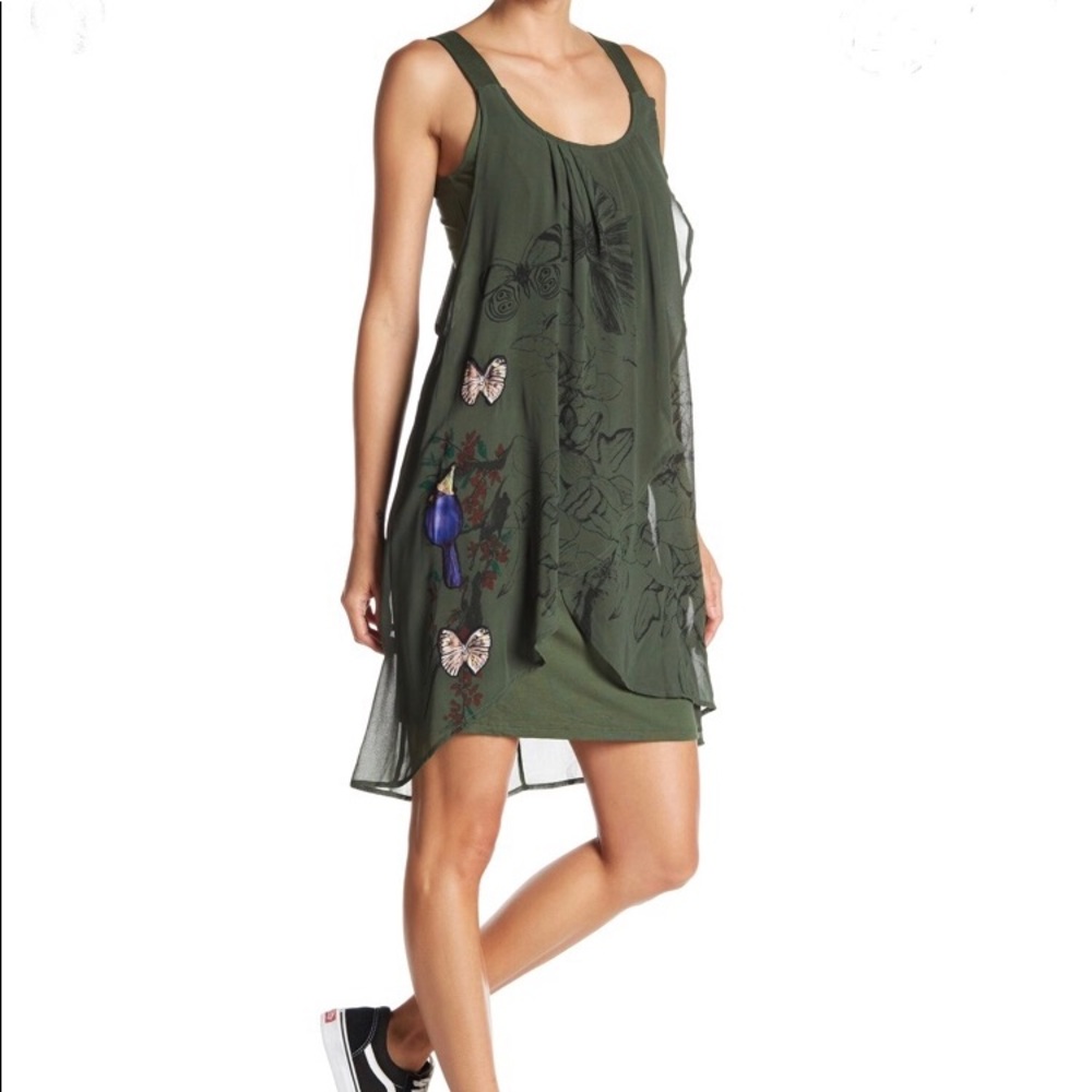 Desigual Scoop Neck Print Dress